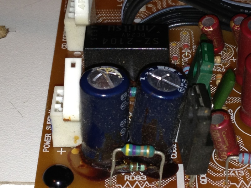 Question capacitor leak???